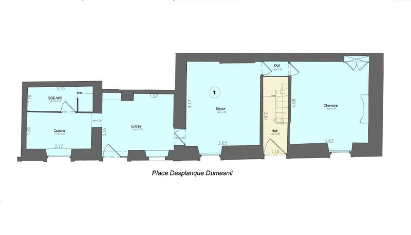 Appartement - 51 m² - 2 pièces