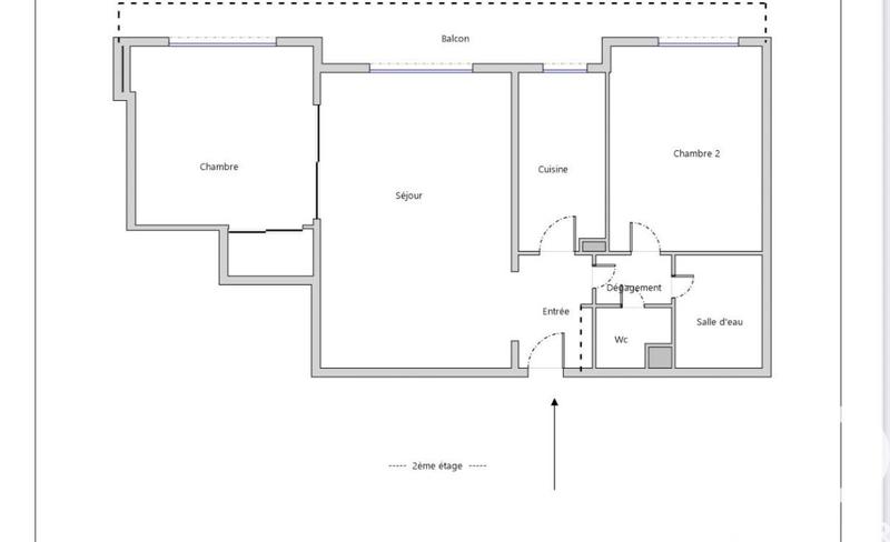 Appartement - 62 m² - 3 pièces