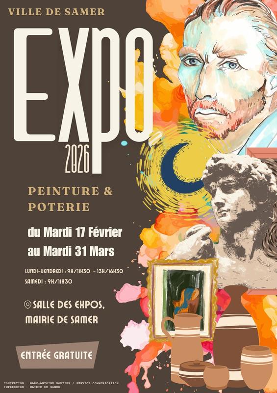 Expo de peinture et poterie - Samer