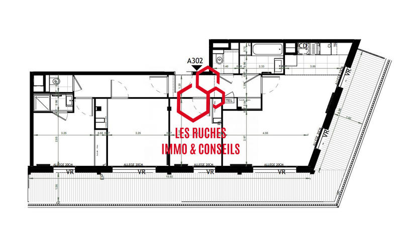 Appartement - 84 m² - 4 pièces