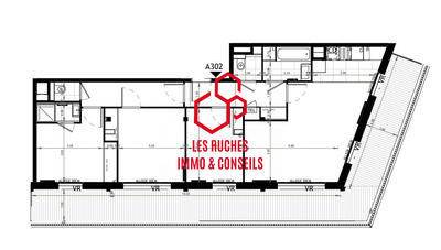 Appartement - 84 m² - 4 pièces