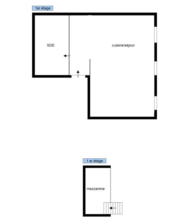 Studio - 22 m² - 1 pièce