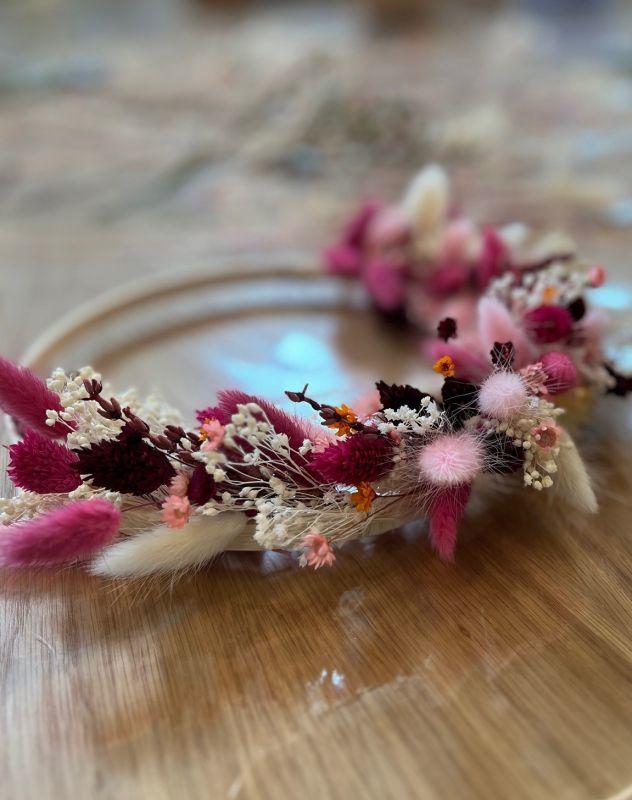 Atelier : Couronne de fleurs séchées