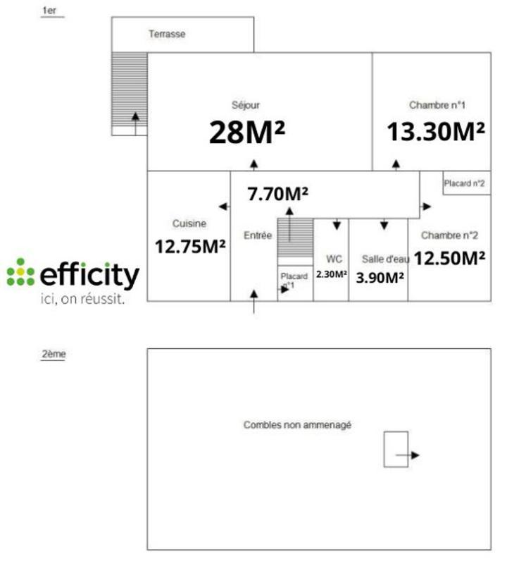 Maison ancienne - 80 m² - 4 pièces