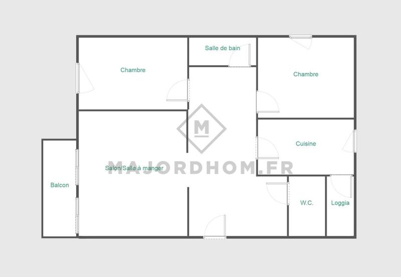 Appartement - 65 m² - 3 pièces