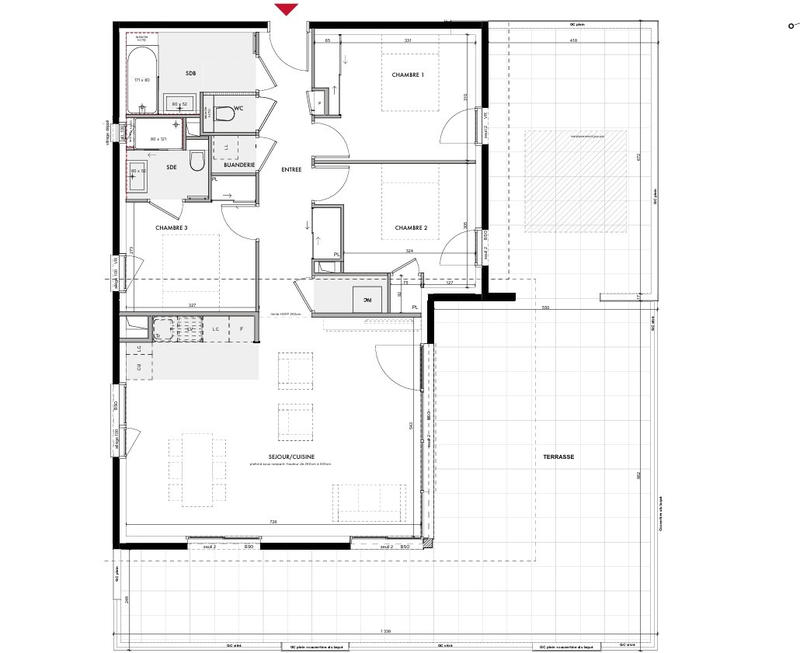 Appartement - 94 m² - 4 pièces