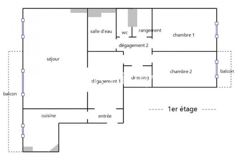 Appartement - 86 m² - 4 pièces