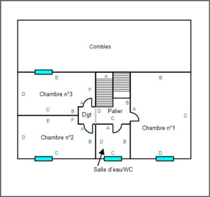 Maison de ville - 121 m² - 7 pièces
