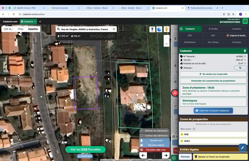 Terrain constructible - 356 m²