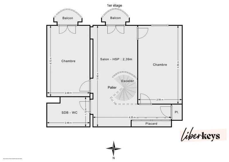 Duplex - 73 m² - 4 pièces