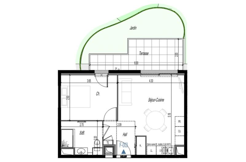 Appartement - 39 m² - 2 pièces