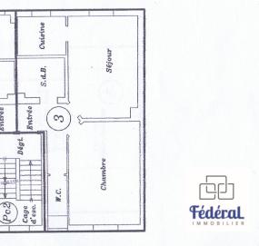 Appartement - 43 m² - 2 pièces