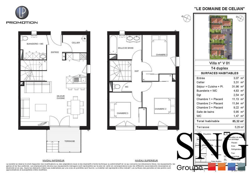 Villa - 85 m² - 4 pièces