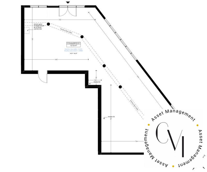 Local commercial - 128 m²