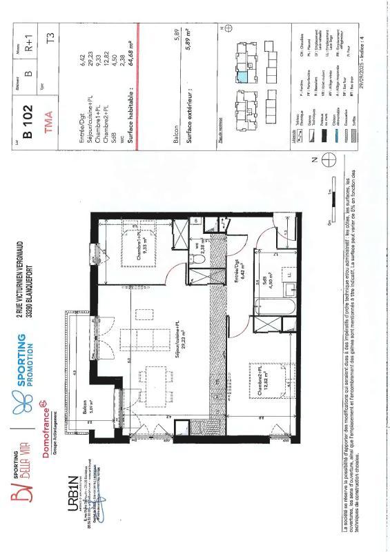 Appartement - 65 m²