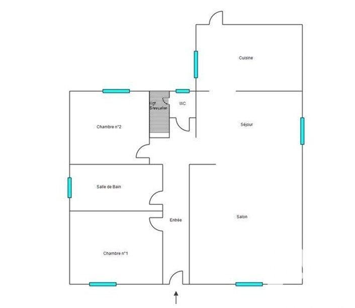 Maison - 73 m² - 4 pièces