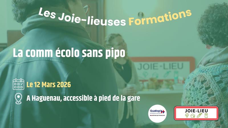 Formation "La comm écolo sans pipo"
