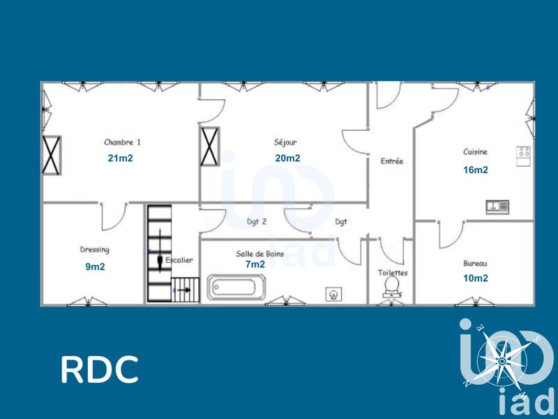 Maison - 125 m² - 5 pièces