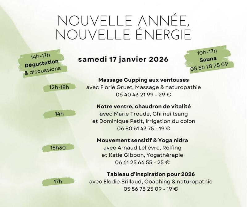 Nouvelle année, nouvelle énergie