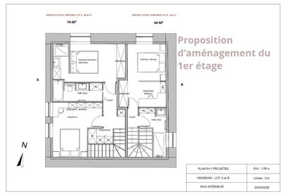 Duplex - 44 m² - 2 pièces