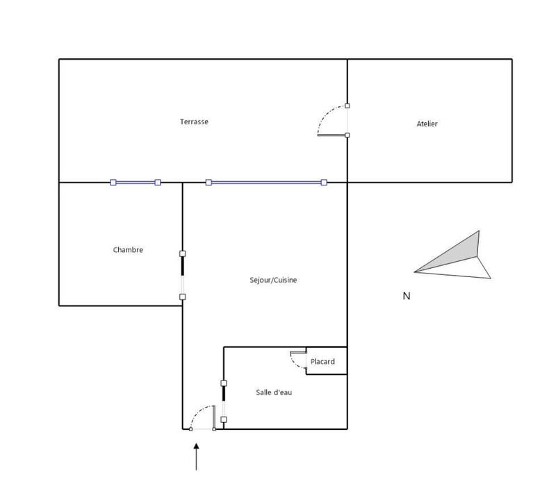 Appartement - 37 m² - 2 pièces