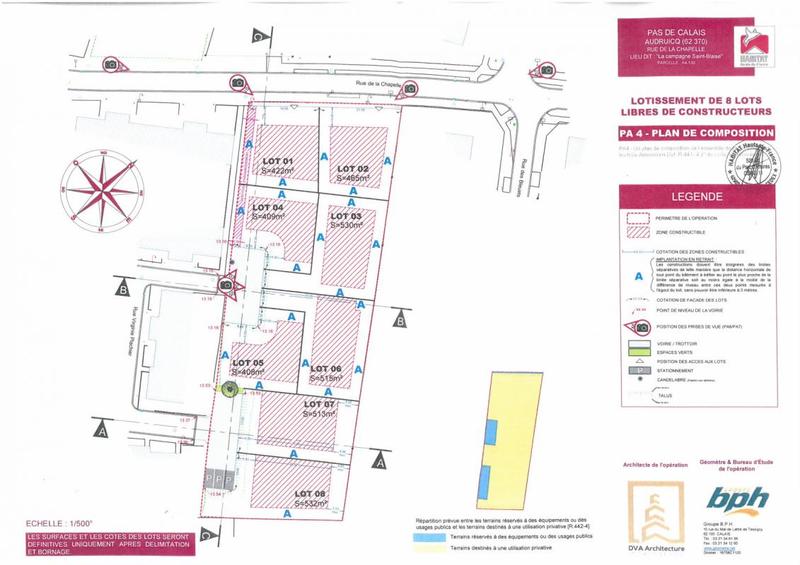 Terrain de lotissements - 532 m²