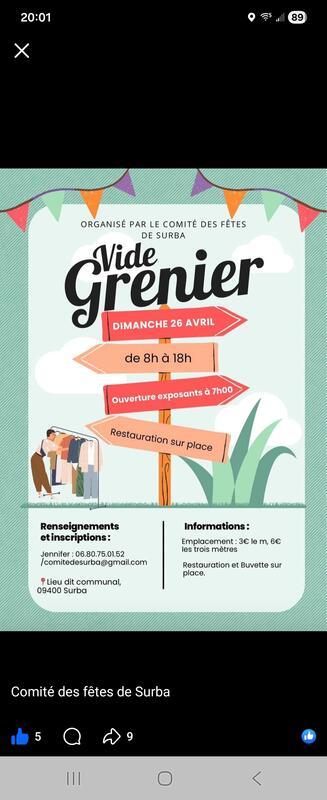 Vide grenier de surba