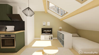 Appartement ancien - 21 m² - 1 pièce