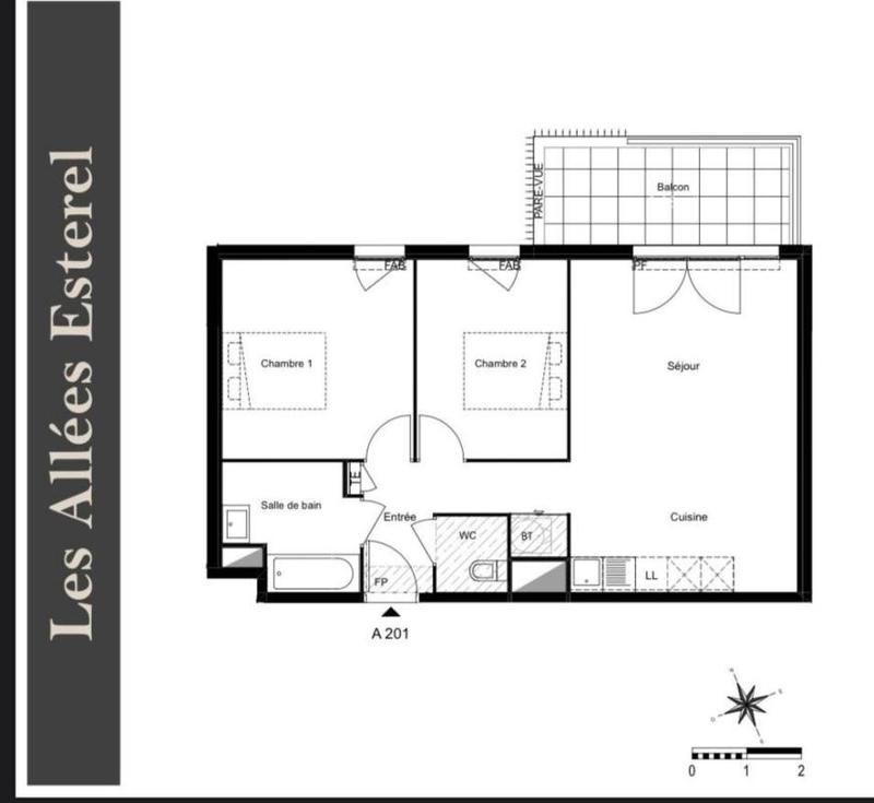 Appartement - 61 m² - 3 pièces