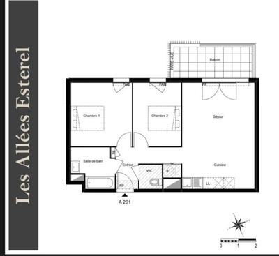 Appartement - 61 m² - 3 pièces