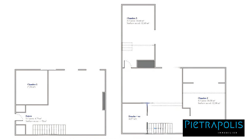 Appartement - 86 m² - 5 pièces