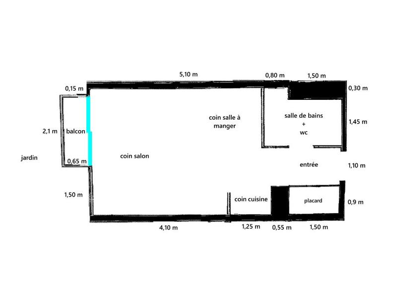 Appartement - 30 m² - 1 pièce