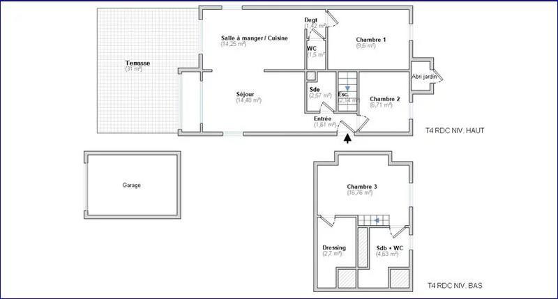 Appartement - 52 m² - 5 pièces