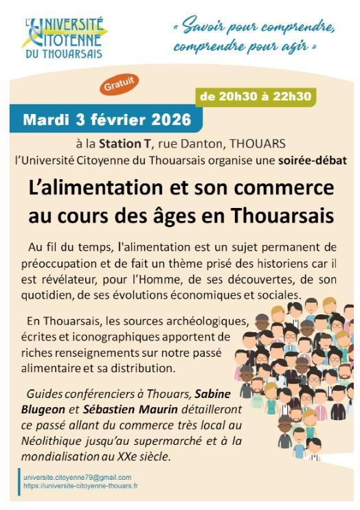 L'alimentation et son commerce au cours des âges en Thouarsais