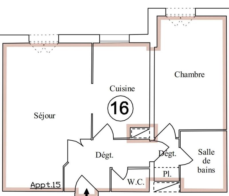 Appartement - 52 m² - 2 pièces