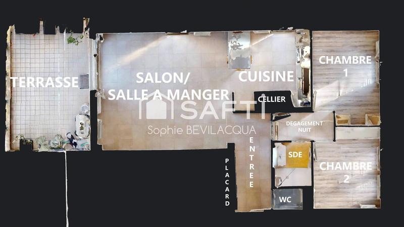 Appartement - 75 m² - 3 pièces