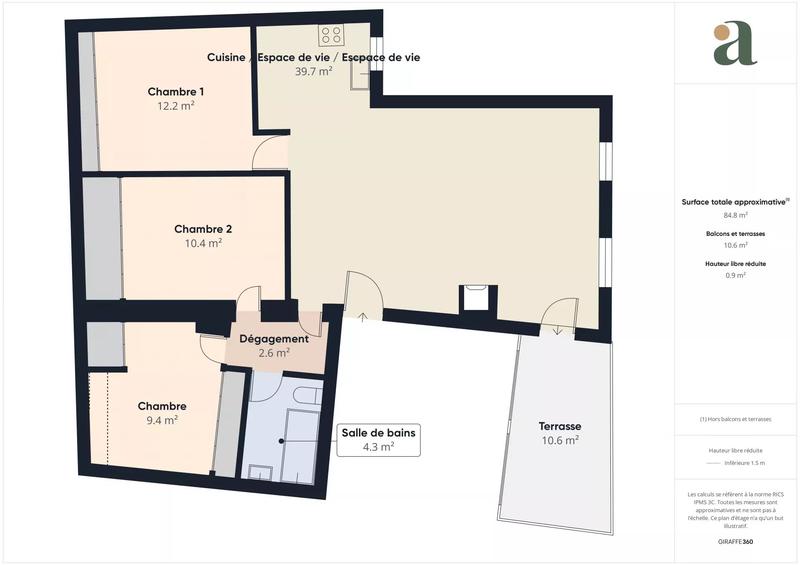 Appartement - 68 m² - 4 pièces