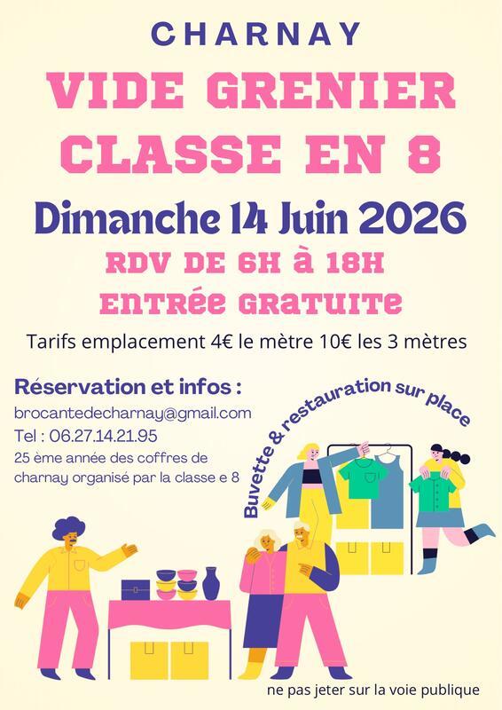 Brocante de la classe en 8