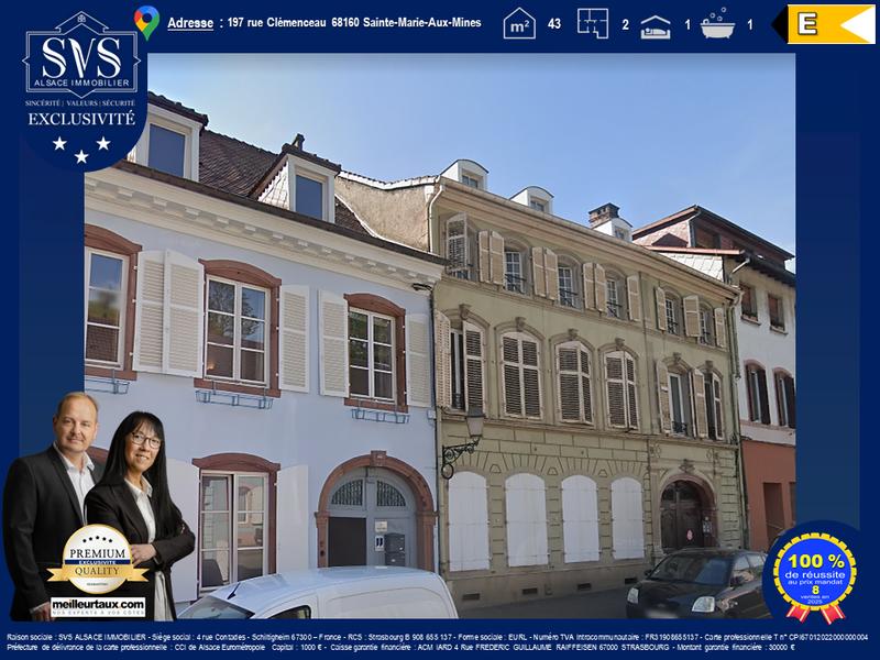 Appartement - 43 m² - 2 pièces