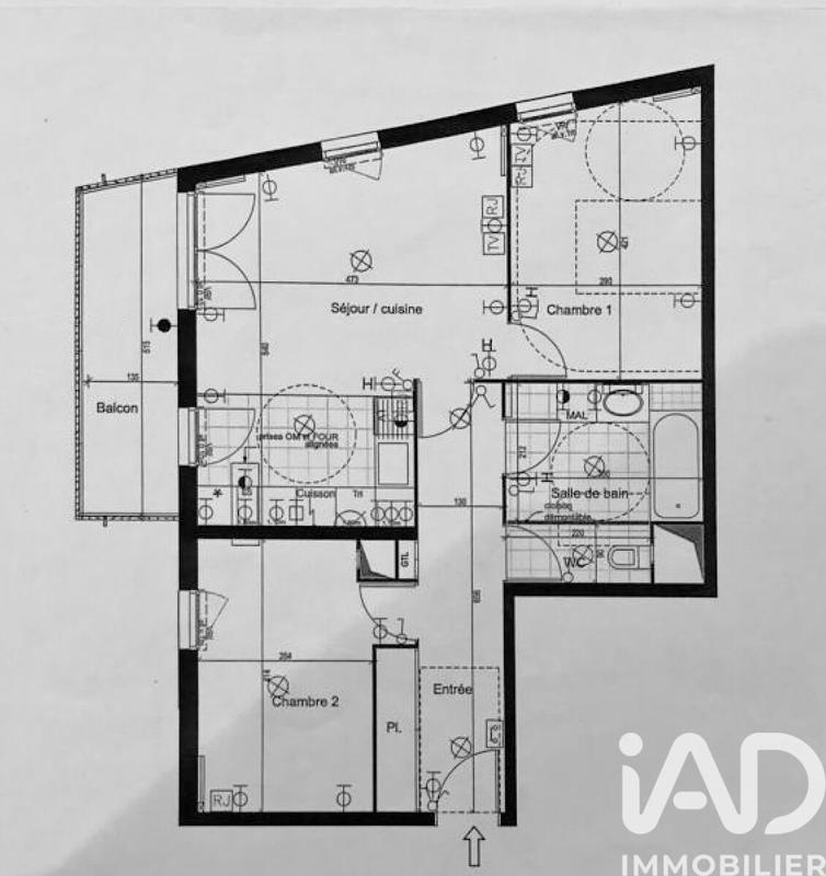 Appartement - 66 m² - 3 pièces
