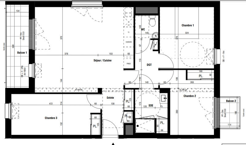 Appartement - 81 m² - 4 pièces