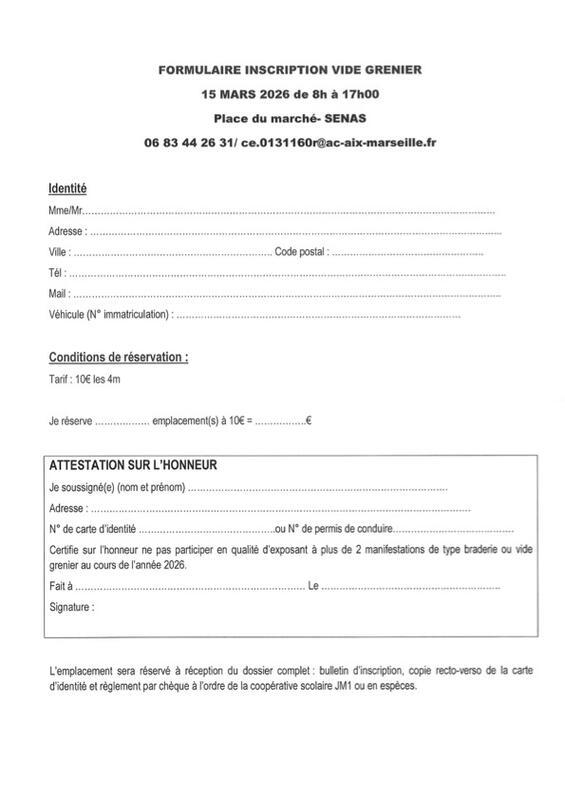 Vide grenier de l'école jean moulin 1