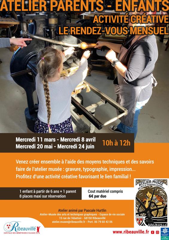 Atelier Parent-Enfant à l'Atelier-Musée des Arts Techniques
