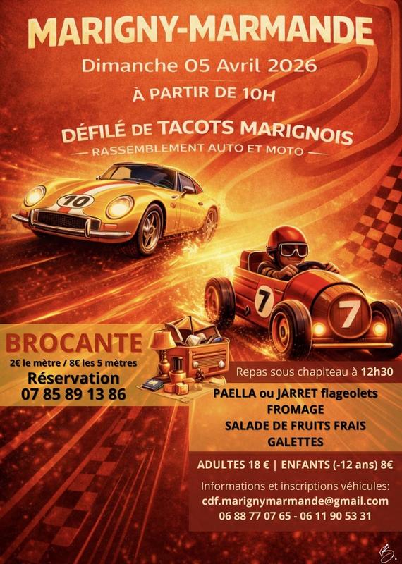 Journée festive (Tacots Marignois, brocante, chasse aux oeufs)