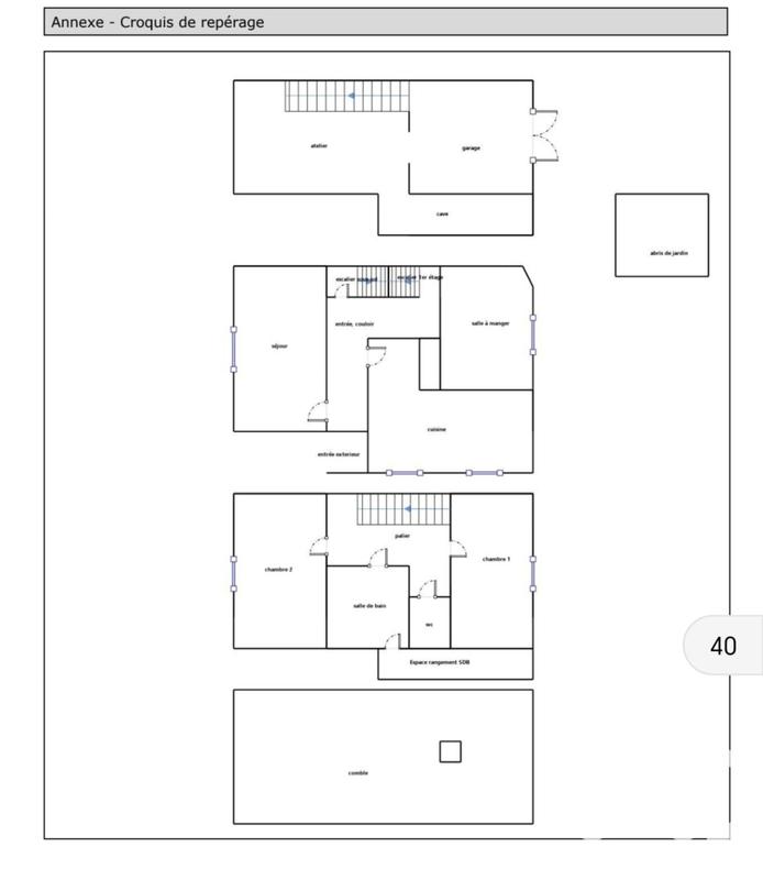 Maison - 96 m² - 4 pièces
