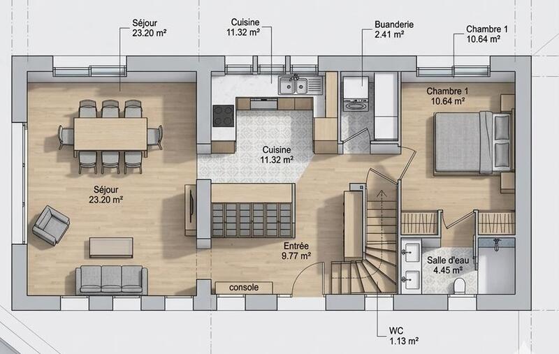 Maison - 108 m² - 4 pièces