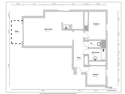 Appartement - 69 m² - 3 pièces
