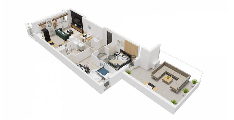 Appartement - 61 m² - 3 pièces