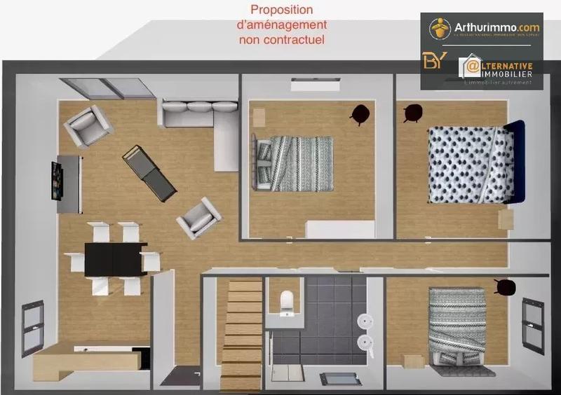 Maison - 83 m² - 5 pièces