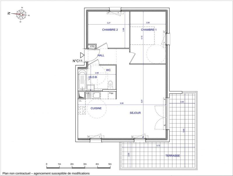 Appartement - 63 m² - 3 pièces